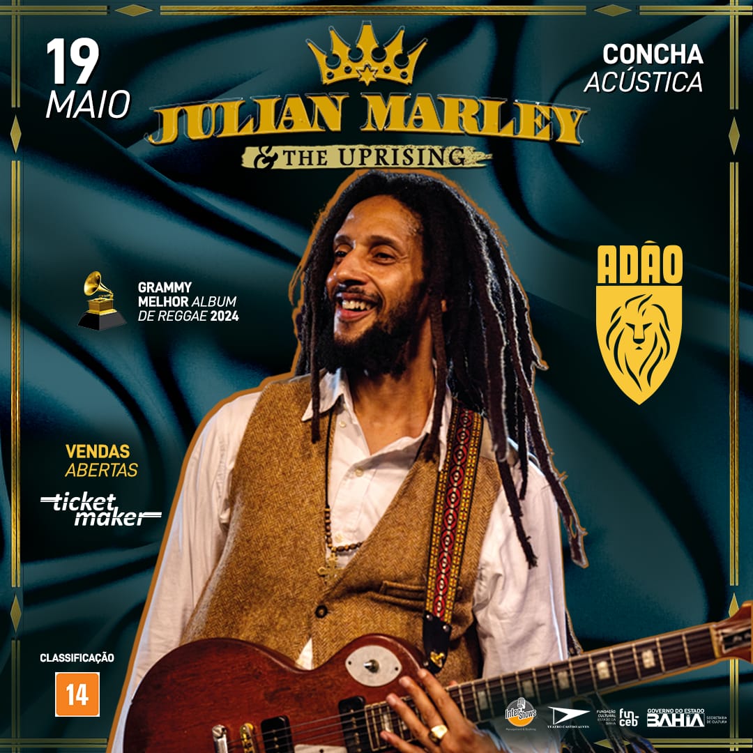 Julian Marley & The Uprising em show histórico em Salvador*