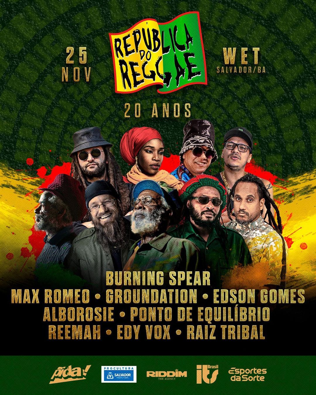 REPÚBLICA DO REGGAE * Maior Festival de Reggae da América Latina! * Completa 20 anos *