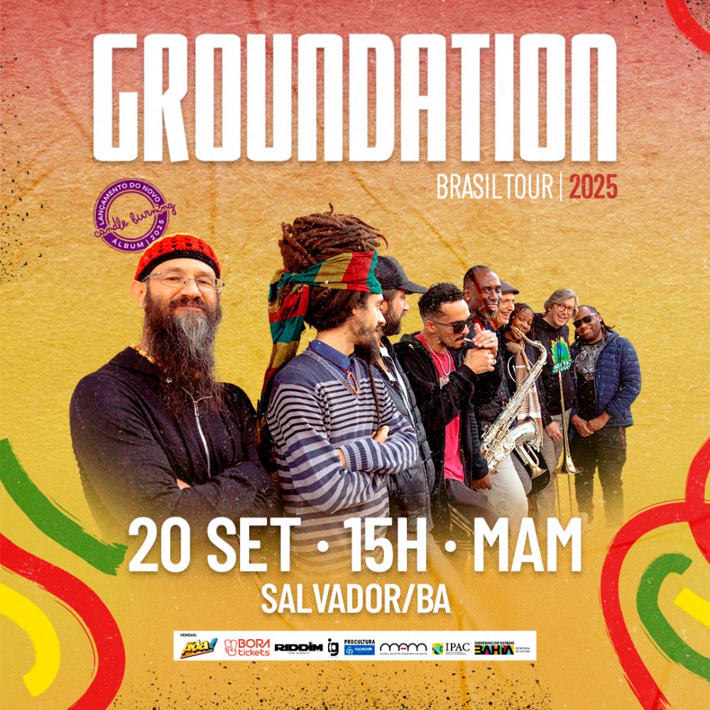 Sábado, dia 20 de Setembro está confirmado: GROUNDATION ( Lançando o seu novo álbum “Candle Burning” )