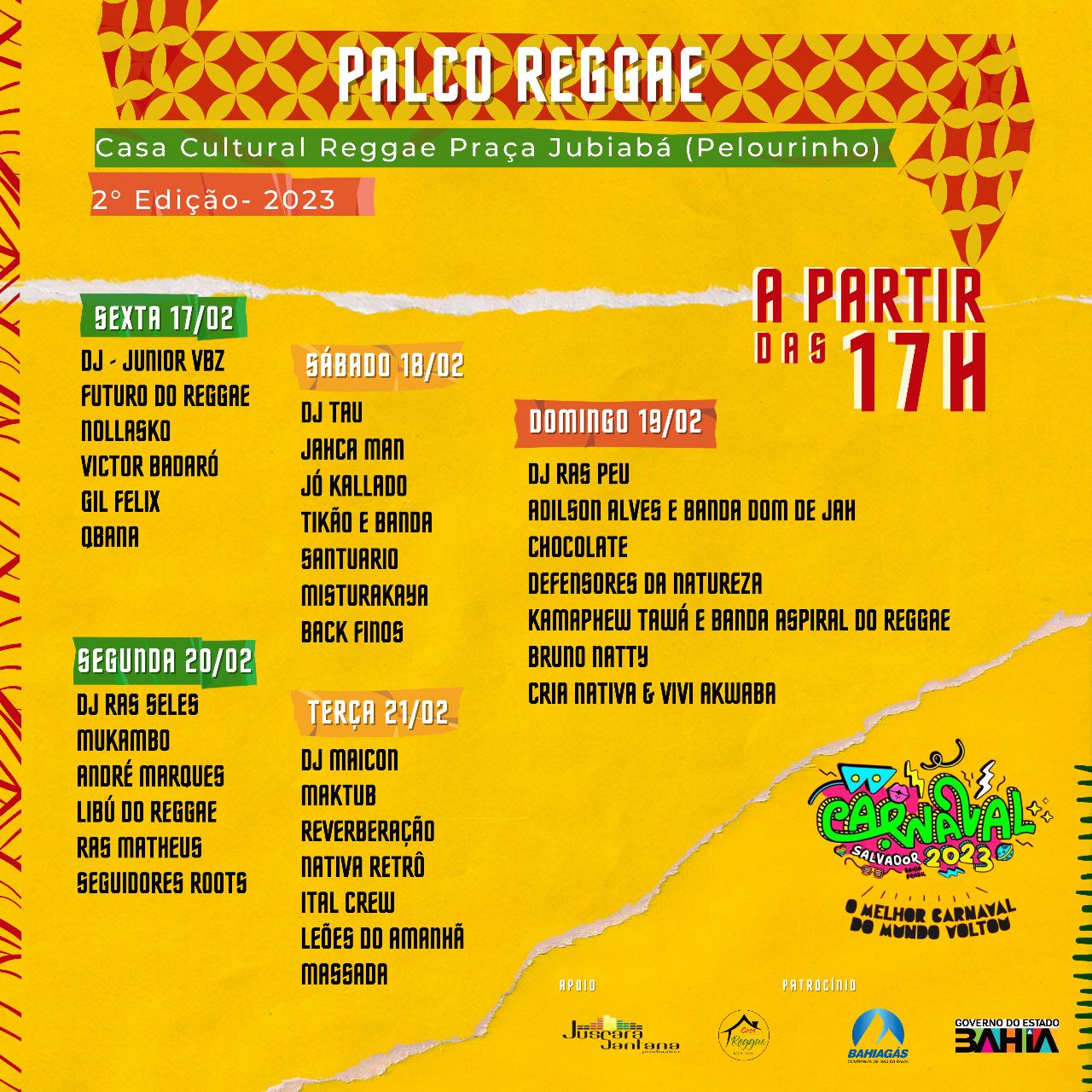 CASA CULTURAL REGGAE *  Apresenta sua Programação 2023 * ( PALCO REGGAE )