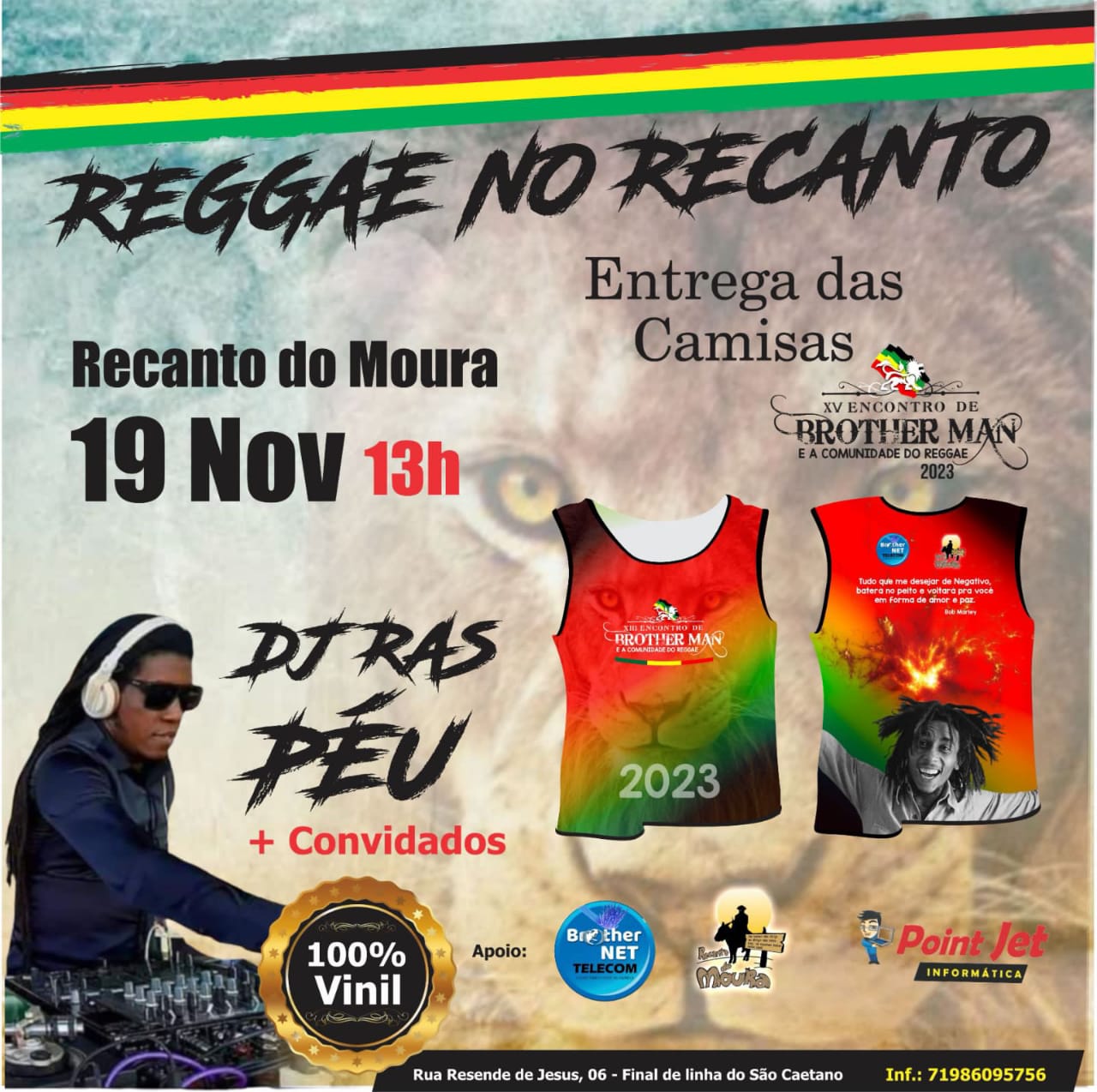 REGGAE NO RECANTO DJ RAS PEU & COVIDADOS
