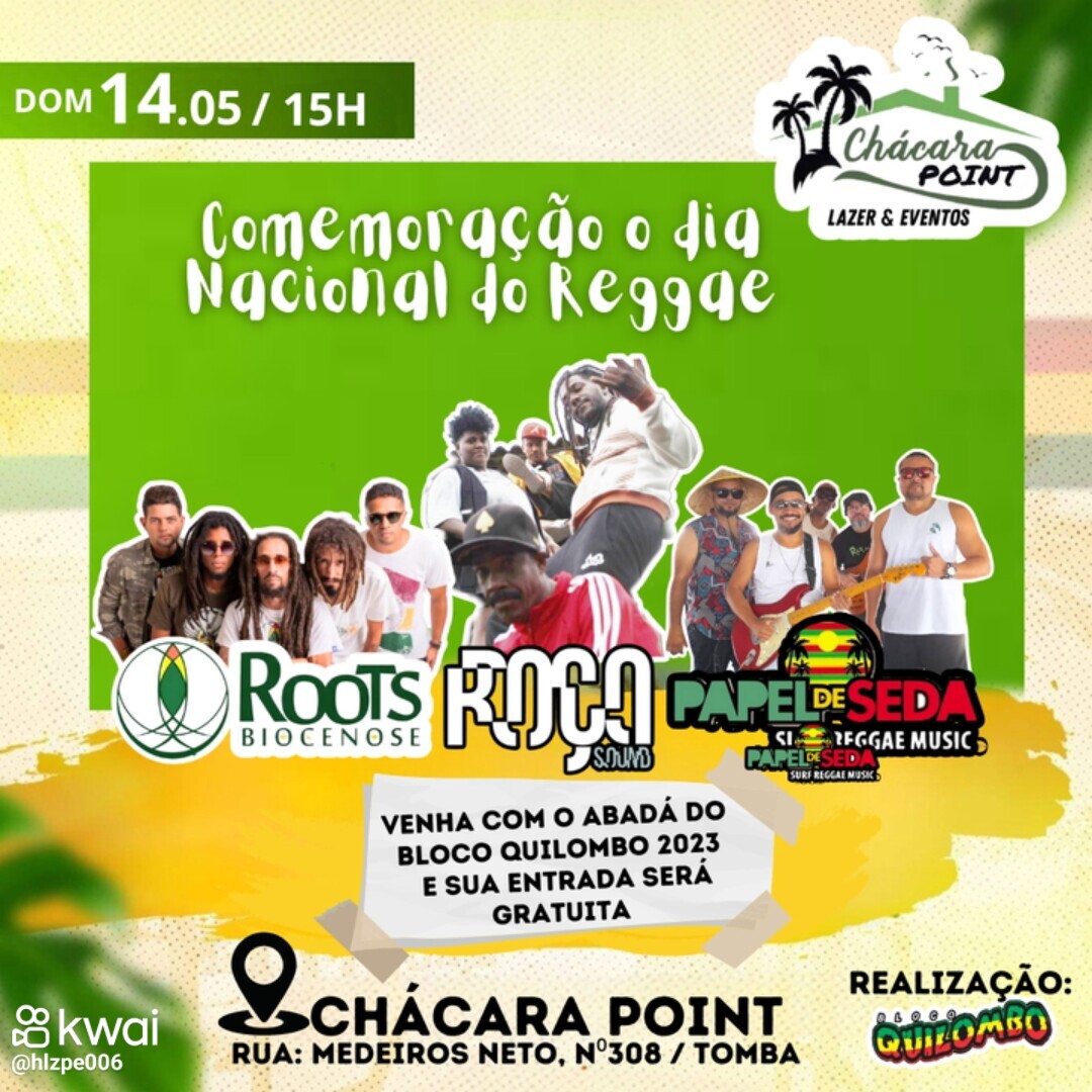 COMEMORAÇÃO AO DIA NACIONAL DO REGGAE