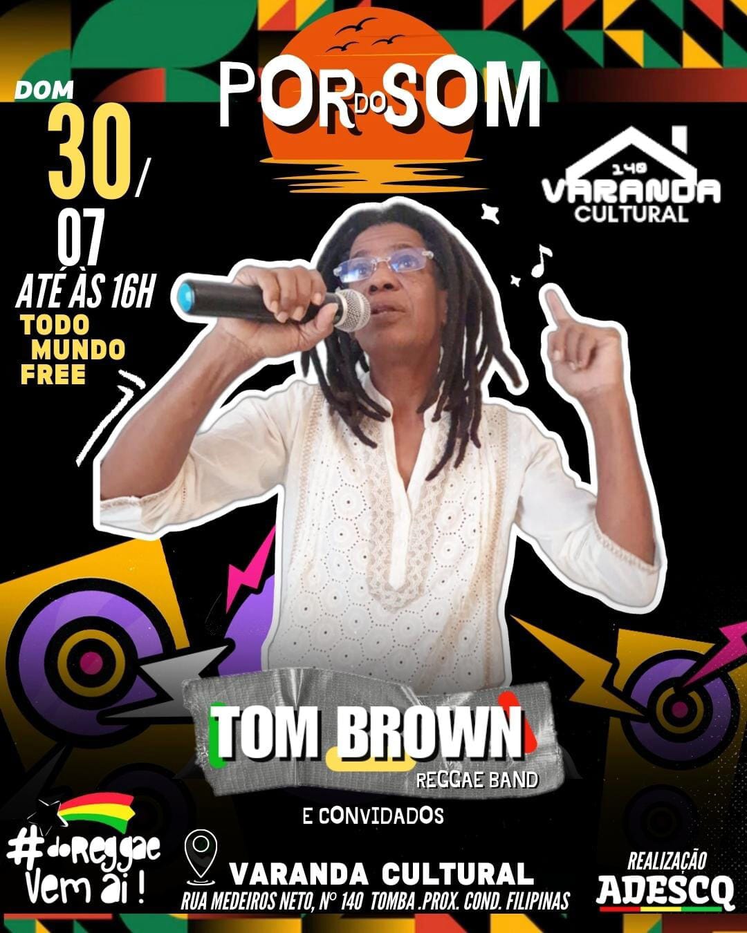 TOM BROWN & COVIDADOS  ( REGGAE BAND )